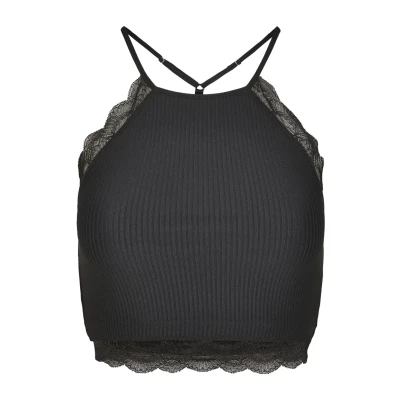 Bild av Urban Classics Damtopp Laces stringtopp topp, Svart (svart 00007), XS