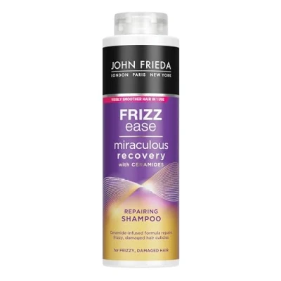 Bild av John Frieda Frizz Ease Miraculous Recovery Mini Shampoo 500 ml, fuktgivande schampo för krusigt, skadat hår och kluvna toppar