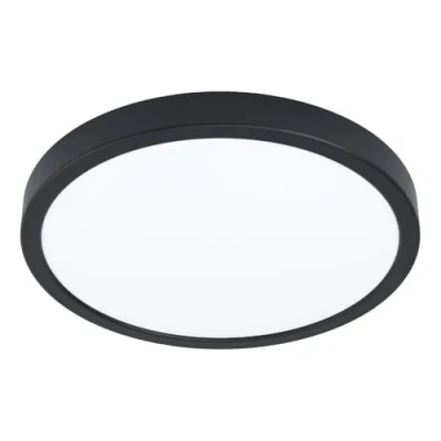 Bild av EGLO Connect.Z Smart Home LED Taklampa För Badrum Fueva 6 Z, Zigbee, App Och Alexa Röststyrning, Varmvit Kallvit, RGB, Dimbar Badrum, Svart, IP44, Ø 28 Cm