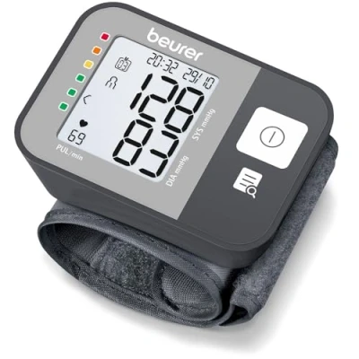 Bild av Beurer BC 27 Blodtrycksmätare för handled med arytmiavkänning, helautomatisk blodtrycksmätning och pulsmätning, riskindikator, handledsomfång 14 19,5 cm, medicinteknisk produkt