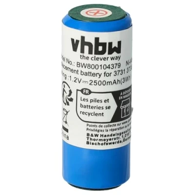 Bild av vhbw Batteri kompatibel med Braun Oral B Sensitive, Sonic Complete, TriZone elektrisk tandborste (2500 mAh, 1,2 V, NiMH)