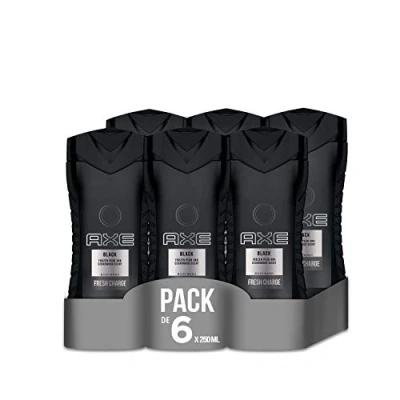 Bild av Axe 8710447277669 duschgel för intensiv förfriskning, 250 ml x 6, Svart