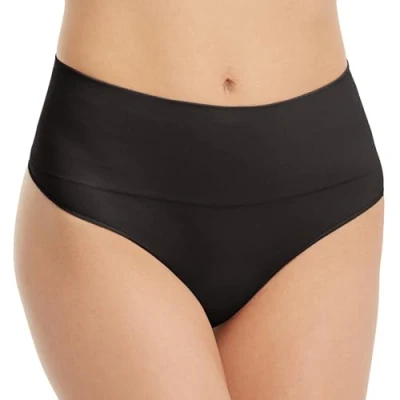 Bild av Spanx Shapewear för kvinnor, Everyday Shaping stringtrosa med magkontroll , Black, XS