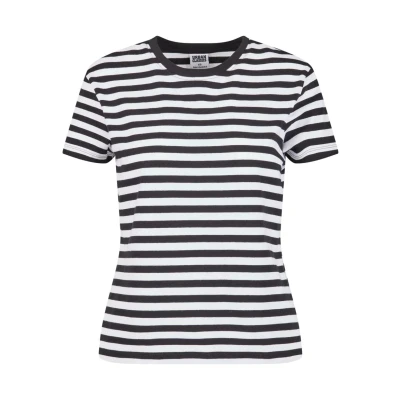 Bild av Urban Classics Regular Striped TEE Tshirt med print, Storlek: 4XL, White black
