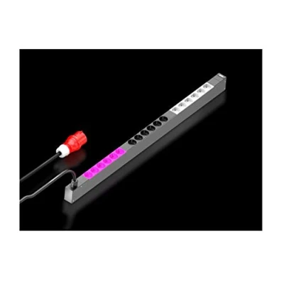 Bild av Rittal PDU Basic Kraftdistributionsenhet AC 400 V 11 kW 3 fas utgångskontakter: 18 (18 x power CEE 7/3) 0U m sladd