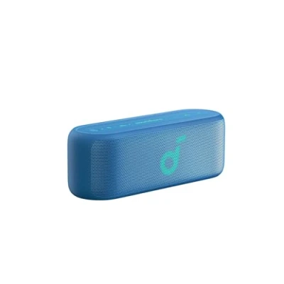 Bild av soundcore Select 2S, bärbar Bluetooth högtalare med 20 W stereo ljud, BassUp™ teknologi, 16 timmars speltid, trådlös stereoparning och IPX7 vattentät för vandring, cykling utomhusäventyr (Renoverad)
