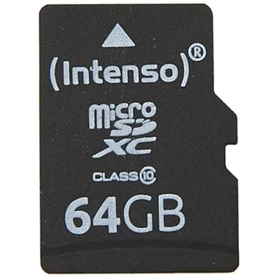 Bild av Intenso 3413490 Micro SD Kort, Svart, 64 GB