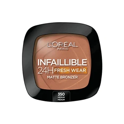 Bild av L&#039;Oréal Paris långvarig och täckande brons, för en naturlig matt brun, infaillible 24h Fresh Wear Soft matta, färg: 350 medium, 1 st
