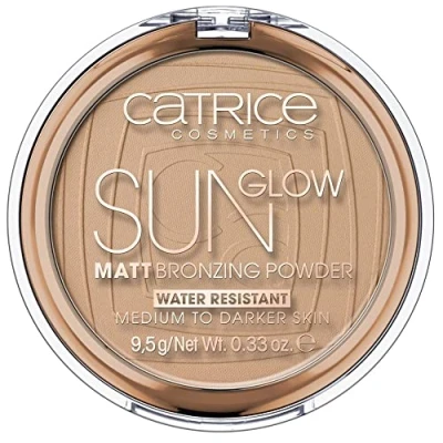 Bild av Catrice Sun Glow Matt Bronzing Powder, bronsingpulver, vattentät, nr 035 universell brons, brun, för blandhud, oren hud, mattande, matt, vegansk, nanopartiklar fri (9,5 g)