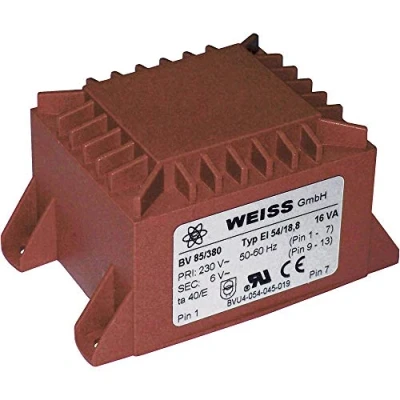 Bild av Weiss Elektrotechnik 85/384 PCB transformator 1 x 230 V 18 V/AC 16 VA 889 mA