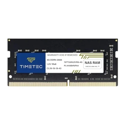 Bild av Timetec DDR4 2666 4GB ersättning för Synology D4NESO 4G Ingen ECC, obuffrad SODIMM (kompatibel med RS820RP +, RS820 DS920 DS720 DS420 DS220 +)