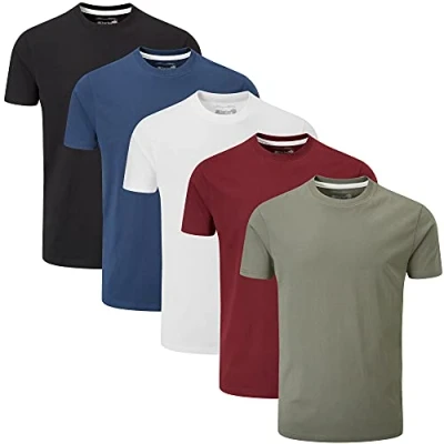 Bild av Charles Wilson Rund Krage T shirt Paket Med 5 (XXL, Essentials Type 22)