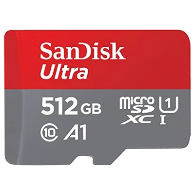 Bild av SanDisk Ultra 512GB microSDXC Memory Card + SD Adapter with A1 App Performance Up to 120 MB/s, Class 10, U1