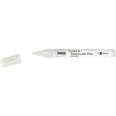 Bild av Kreul Hobby Line porslin kulspetspenna metallisk 16418 2 4 mm pärlvit