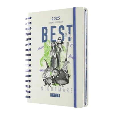 Bild av Grupo Erik Disney Diary 2025 The Nightmare Before Christmas January December A5 Planner With Stickers &amp; Pocket Diary, A5, Week To View