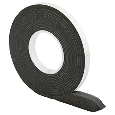 Bild av Komprimerband 15/3 antracit 10 m rulle, bandbredd 15 mm, expanderad från 3 till 7 fogtätningstejp, kompressionstejp