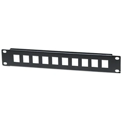 Bild av Intellinet Port Cat5e patchpanel UTP 19&quot; 1 HE oinramad 10 portar H svart tum
