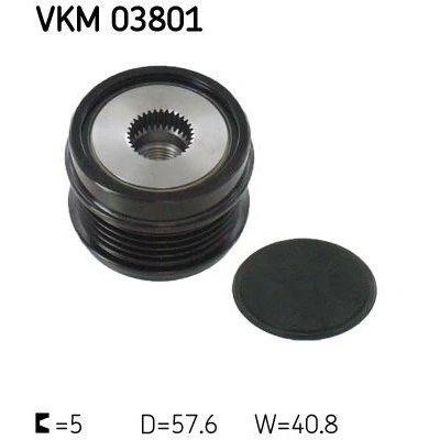 Bild av Frihjulskoppling, generator SKF VKM 03801