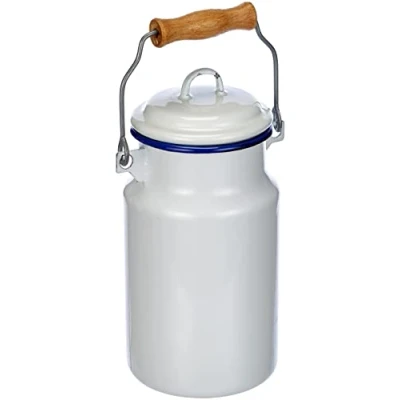 Bild av Pot à lait émaillé IBILI Contenance 1 litre Acier Dimensions 10 cm x 21