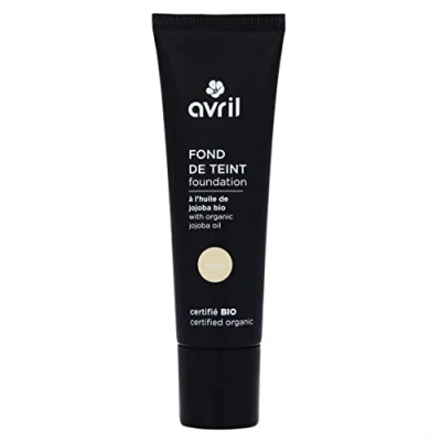 Bild av Avril ekologisk foundation berikad med jojobaolja enhetlig och lyser upp mjuk lätt konsistens certifierad cocert tillverkad i Frankrike 30 ml