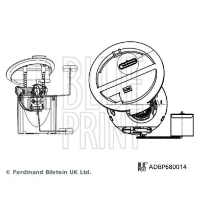 Bild av BLUE PRINT ADBP680014 Bränsletillförselenhet med tankgivare elektrisk MERCEDES BENZ: C klass T modell, Sedan, E modell