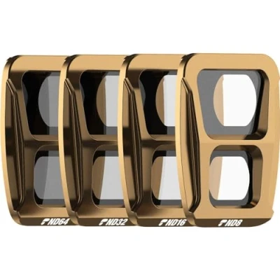 Bild av PolarPro DJI Air 3 Shutter Collection (ND8, ND16, ND32, ND64) neutralt filterset för