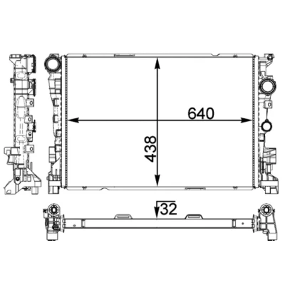 Bild av Kylare, motorkylning Mahle CR 1772 000P