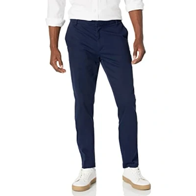 Bild av Amazon Essentials Herr Slim Fit Skrynkelbeständig platt framsida stretch chinos byxa, marinblå, 28 W x 29 L