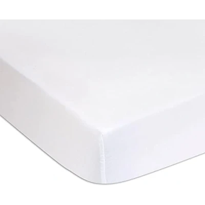 Bild av Easy Dort Set med 2 madrassskydd, 40 x 80 cm, spjälsäng och babyvagga vattentät tyst, vit, bambu svamp + PU, varumärke, Oeko Tex certifierad, tillverkad i Europa
