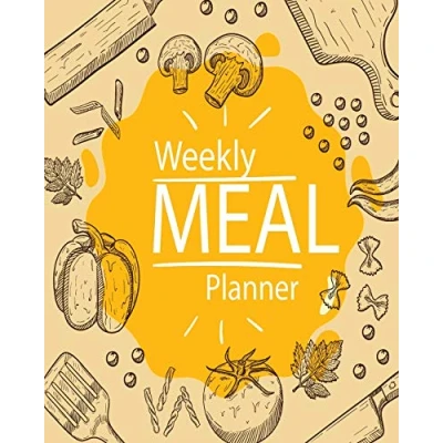 Bild av Weekly Meal Planner: 52 Week Food Planner &amp; Grocery list Menu Planners Prep Book Eat Records Journal Diary Notebook Log Size 8x10 Inches 104 Pages