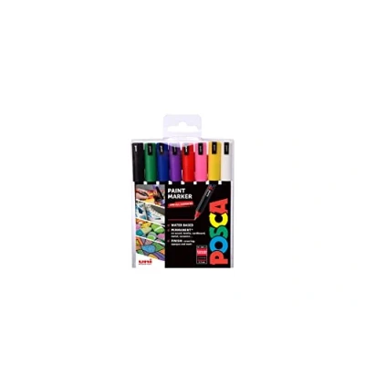 Bild av Posca F801811 Ultrafint Tips Markeringspennor, Paket med 8