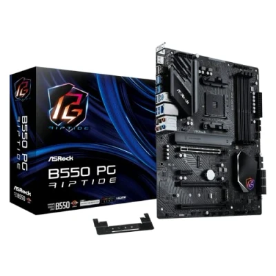 Bild av ASRock B550 PHANTOM GAMING RIPTIDE, AMD B550, AM4, ATX, 4 DDR4, HDMI, XFire, 2,5 GB LAN, RGB, 2x M.2