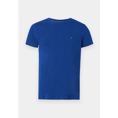 Bild av Tommy Hilfiger herr stretch slim fit t shirt MW0MW10800 S/S shirt, blå, S, Blå (kil blå), S