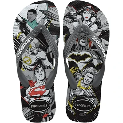 Bild av Havaianas herr topp herois DC flip flop, Grå, 6/7 UK, 39/40 EU