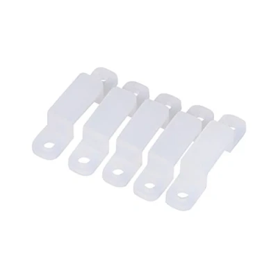 Bild av Fdit 100 stycken LED ljusremsanslutning Silikonfästklämma 3528 5050 1210 RGB remsor 8/10 / 12mm, 0,8 cm