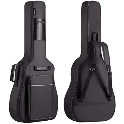 Bild av CAHAYA gitarrväska Gig Bag Oxford gitarr väska bärväska konsertgitarrväskor vattentäta 40 41 42 tum gitarrfodral CY0149, svart,