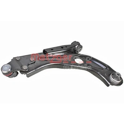Bild av METZGER 58121102 Bras de suspension avec rotule suspension, support en caoutchouc Essieu avant droit barre oscillant transversal Acier