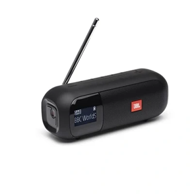 Bild av JBL Tuner 2 Bärbar DAB/FM radio högtalare med Bluetooth, upp till 12timmars batteritid, svart