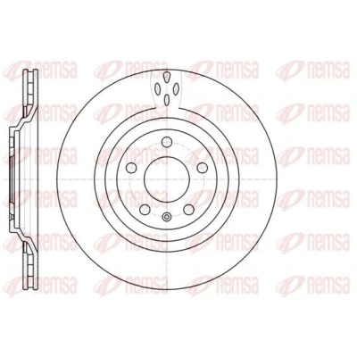 Bild av REMSA 61309.10 Disque de frein Essieu arrière 330, 330 22 5 ventilé AUDI: A6 C6 Avant, Berline, Allroad