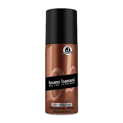 Bild av bruno banani Magnetic Man deodorant kroppsspray med fängslande träig ambernot, 24 timmar grepp, 150 ml