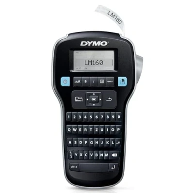Bild av DYMO LabelManager 160 Bärbar märkningsenhet, etikettmaskin med QWERTZ tangentbord och enkel textredigering, för D1 etiketter i bredderna 6, 9 12 mm