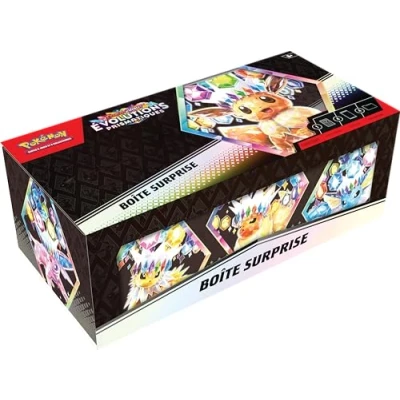 Bild av TCG Pokémon : Scharlakansröd och lila överraskningslåda prismatisk utveckling (4 boosters 1 glänsande kampanjkort)