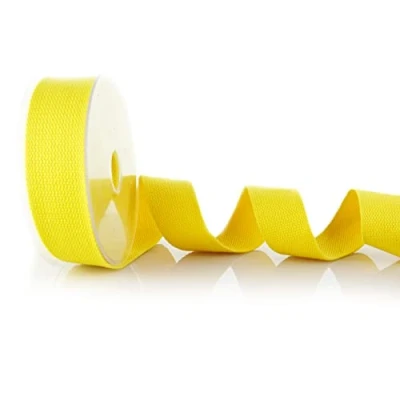 Bild av Trimz Bomull Heavy Duty Webbing, Gul, 10 m x 30 mm