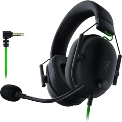 Bild av Razer BlackShark V2 X spelheadset: 7.1 surroundljud 50 mm drivrutin minnesskumkudde för PC, PS4, PS5, Switch, Xbox One, Series XS, Mobile 3,5 jackkontakt svart
