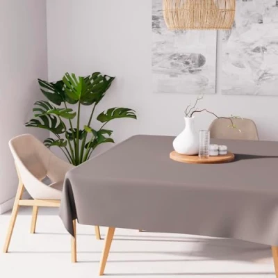 Bild av Soleil d&#039;Ocre Alix Nappe, Polyester, Brun, 140 x cm
