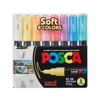 Bild av Posca PC1MC Extra Fine Bullet Tip Pen Soft Colors, 8 pc