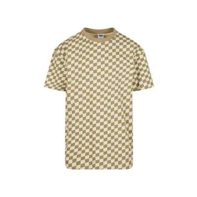 Bild av Urban Classics Check Tshirt med print, Storlek: 4XL, Khakicheck