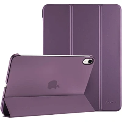 Bild av ProCase fodral för 2022 10,9 tum iPad 10:e generationen 10 modell A2696 A2757, lätt tunt hårt skyddsfodral smart folio kompatibel med generation lila