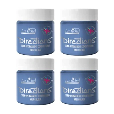 Bild av 4 x La Riche Directions semi permanent hårfärg 100 ml badkar silver