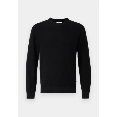 Bild av Only &amp; Sons Onstony Waffle CREW Stickad tröja, Storlek: Small, Black